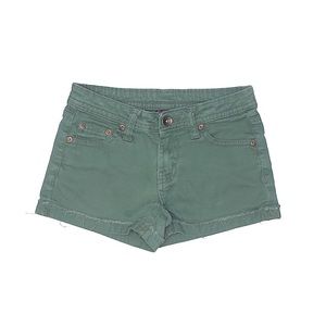 olive green jean shorts